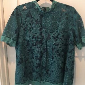 Anthropologie HD In Paris Lace Shirt